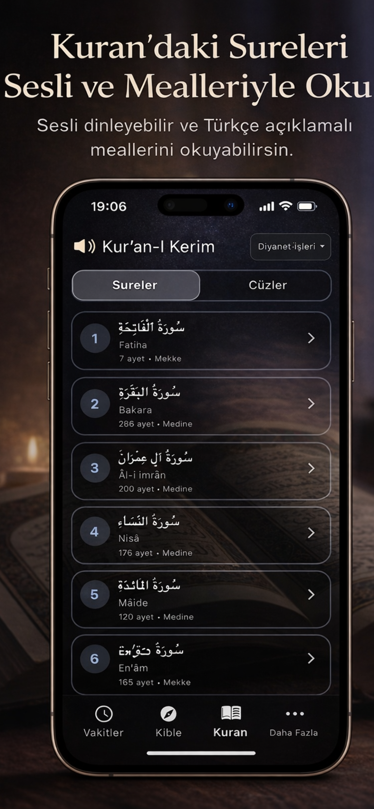 SecdeYolu Kuran Ekranı - Sureler ve Mealleriyle Okuma